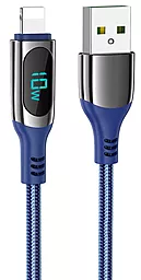 Кабель Hoco S51 Extreme USB-A - Lightning 12w 2.4a 1.2м cable Blue - фото Кабель Hoco S51 Extreme USB-A - Lightning 12w 2.4a 1.2м cable Blue