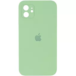 Чохол Silicone Case Full Camera Square для Apple iPhone 11 Mint
