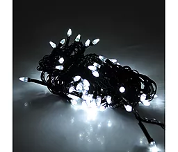 Гирлянда Voltronic Диод 100LED, 7 режимов, 5 метров White - фото Гирлянда Voltronic Диод 100LED, 7 режимов, 5 метров White