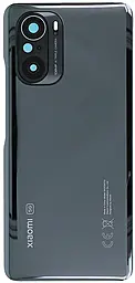 Задняя крышка корпуса Xiaomi Mi 11i / Redmi K40 Pro (48MP) со стеклом камеры Black - фото Задняя крышка корпуса Xiaomi Mi 11i / Redmi K40 Pro (48MP) со стеклом камеры Black