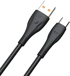 Кабель XO NB185 USB-A - Type-C 30w 6a 1м cable Black - фото Кабель XO NB185 USB-A - Type-C 30w 6a 1м cable Black
