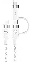 Універсальний кабель Usams U31 USB Type-C to Type-C/Lightning 60w 3a 1м PD сable - фото Універсальний кабель Usams U31 USB Type-C to Type-C/Lightning 60w 3a 1м PD сable