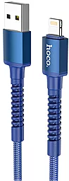 Кабель Hoco X71 Especial Сharging USB-A - Lightning 12w 2.4a 1м cable Blue - фото Кабель Hoco X71 Especial Сharging USB-A - Lightning 12w 2.4a 1м cable Blue