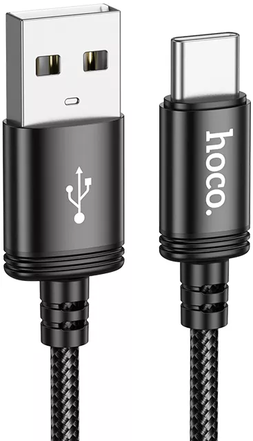 Кабель Hoco X91 USB-A - Type-C 15w 3a 3м cable Black - фото 1