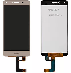 Дисплей Huawei Y5 II, Y5 2, Honor 5, Honor Play 5 з тачскріном, оригінал, Gold - фото Дисплей Huawei Y5 II, Y5 2, Honor 5, Honor Play 5 з тачскріном, оригінал, Gold