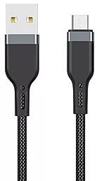 Кабель USB WIWU Platinum PT03 3M micro USB Cable Black
