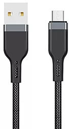 Кабель WIWU Platinum PT03 USB-A - micro USB 12w 2.4a 3м cable Black - фото Кабель WIWU Platinum PT03 USB-A - micro USB 12w 2.4a 3м cable Black
