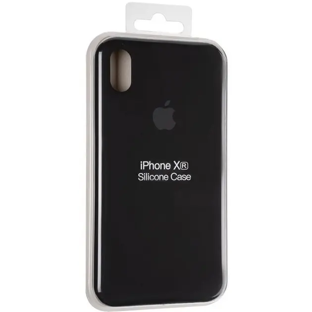 Чехол Silicone Case Full для Apple iPhone XR Black - фото 3