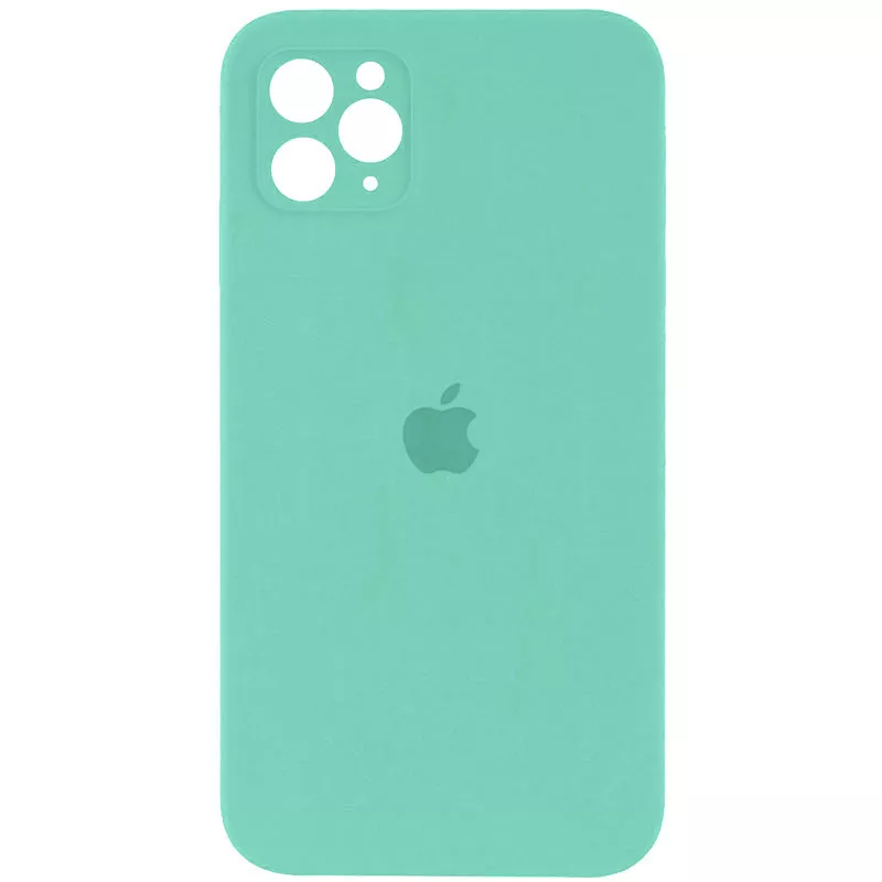 Чехол Silicone Case Full Camera Square для Apple iPhone 11 Pro Turquoise - фото 1