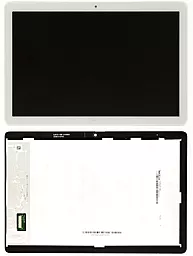 Дисплей для планшета Huawei MediaPad T5 10 (AGS2-L03, AGS2-L09, AGS2-W09, AGS2-W19, AGS2-W09HN, AGS2-AL00HN) (без отверстия под кнопку) с тачскрином, оригинал, White