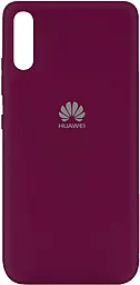 Чехол Epik Silicone Cover My Color Full Protective (A) Huawei P Smart S, Y8p 2020 Marsala