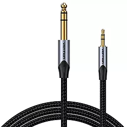 Аудіо кабель Vention Jack 6.35mm - mini Jack 3.5mm M/M cable 3 м gray (BAUHI) - мініатюра 3
