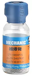 BGA шарики Mechanic XZ10 0.65 мм 10 000 шт. в стеклянной емкости - фото BGA шарики Mechanic XZ10 0.65 мм 10 000 шт. в стеклянной емкости