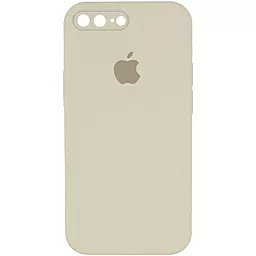 Чохол Silicone Case Full Camera Square для Apple iPhone 7 Plus, iPhone 8 Plus Antigue White