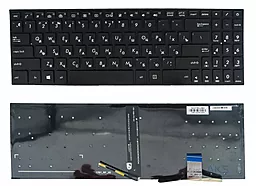Клавиатура для ноутбука Asus M580GD M580VD M580VN N580VD N580GD N580VN X580VD X580VN PWR без рамки Прямой Enter  Black