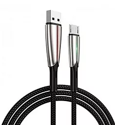 Кабель USB Joyroom Time S-M399 LED USB Type-C Cable 1.5м 3A Black