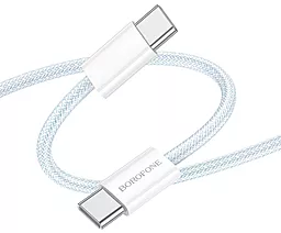 Кабель Borofone BX103 Original USB Type-C - Type-C 60w 3a 1м PD cable White - миниатюра 2 Кабель Borofone BX103 Original USB Type-C - Type-C 60w 3a 1м PD cable White - миниатюра 2