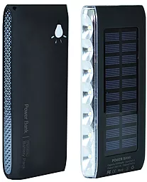 Повербанк MANGO Solar LED SIDE 2USB 10000 mAh Black - фото Повербанк MANGO Solar LED SIDE 2USB 10000 mAh Black