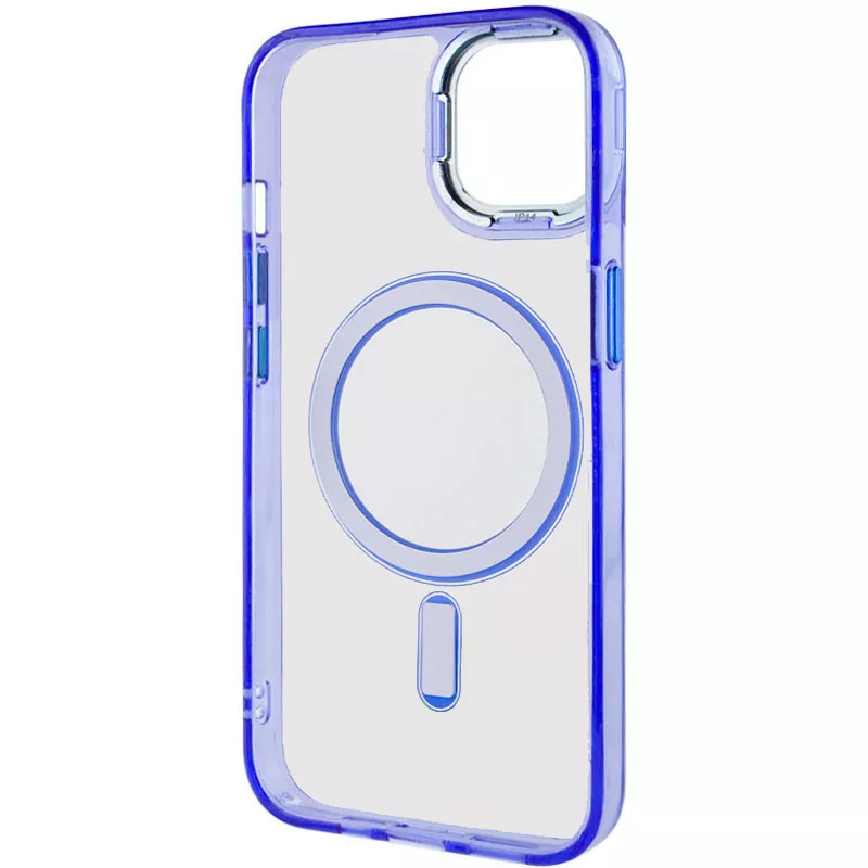 Чехол Epik Iris with MagSafe для Apple iPhone 14 Blue - фото 4