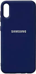 Чехол Epik Silicone Cover Full Protective (AA) Samsung A022 Galaxy A02 Midnight Blue