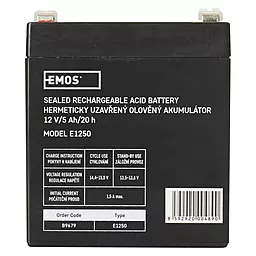 Аккумуляторная батарея Emos 12V 5Ah AGM (B9679 / FAST.6.3 MM)