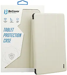 Чехол для планшета BeCover Tri Fold Soft TPU Siliconee для Apple iPad Air 5 (2022) 10.9" Beige (711734) - фото Чехол для планшета BeCover Tri Fold Soft TPU Siliconee для Apple iPad Air 5 (2022) 10.9" Beige (711734)