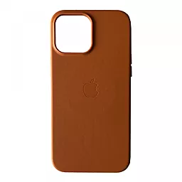 Чехол Apple Leather Case with MagSafe for iPhone 13 Pro Max Golden Brown