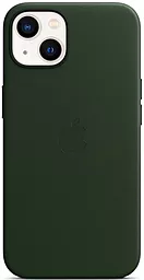 Чехол Apple Leather Case with MagSafe for iPhone 13 Sequoia Green