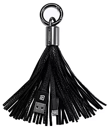 Кабель Remax Tassels Ring USB-A - micro USB 12w 2.4a 0.2м cable Black (RC-053m) - миниатюра 2 Кабель Remax Tassels Ring USB-A - micro USB 12w 2.4a 0.2м cable Black (RC-053m) - миниатюра 2