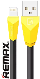 USB Кабель Remax Alien Lightning Cable Yellow / Black (RC-30i)