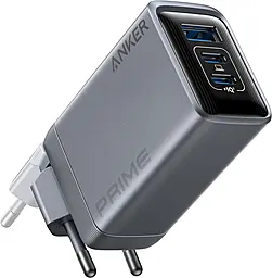 Сетевое зарядное устройство Anker GaNPrime 100w PD 2xUSB-C/USB-A ports charger black (A2688341) - фото Сетевое зарядное устройство Anker GaNPrime 100w PD 2xUSB-C/USB-A ports charger black (A2688341)