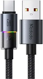 Кабель USB PD McDodo USB-A - Type-C 100w 6a 1.2m Cable with 7 Colorful Lights Black (CA-8180) - фото Кабель USB PD McDodo USB-A - Type-C 100w 6a 1.2m Cable with 7 Colorful Lights Black (CA-8180)
