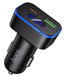Автомобильное зарядное устройство Hoco Z63B Barry 48w PD/QC3.0 USB-A/USB-C ports car charger Black - фото Автомобильное зарядное устройство Hoco Z63B Barry 48w PD/QC3.0 USB-A/USB-C ports car charger Black