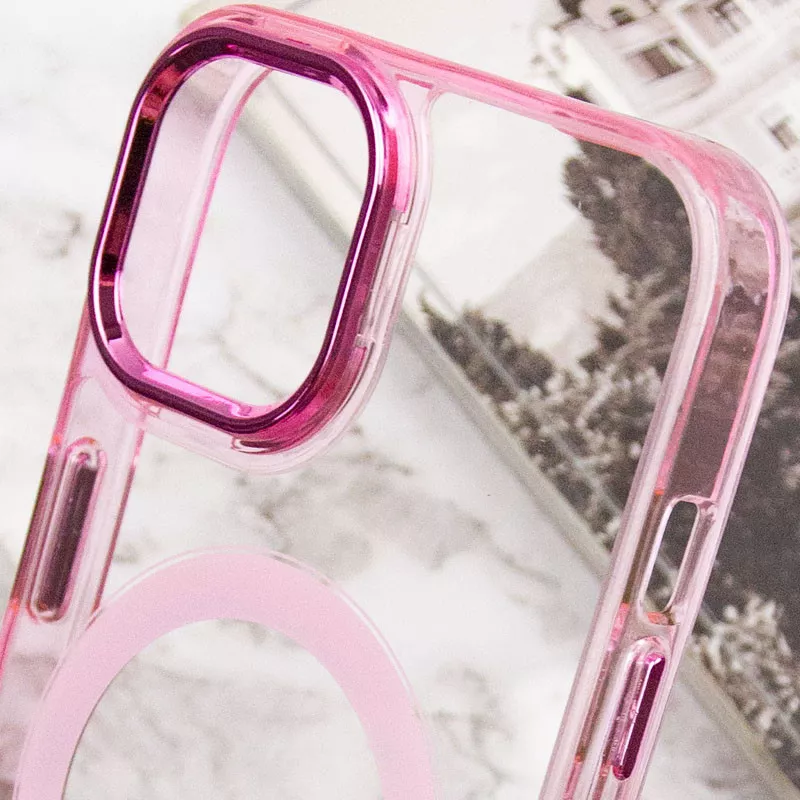 Чехол Epik Iris with MagSafe для Apple iPhone 14 Pink - фото 7