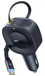 Автомобильное зарядное устройство Baseus PrimeTrip VR2 30w PD USB-C ports car charger + USB-C cable Cosmic Black - фото Автомобильное зарядное устройство Baseus PrimeTrip VR2 30w PD USB-C ports car charger + USB-C cable Cosmic Black