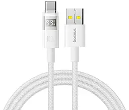 Кабель Baseus Display 2 USB-A - Type-C 100w 5a 2м cable White (P10382701211-01) - фото Кабель Baseus Display 2 USB-A - Type-C 100w 5a 2м cable White (P10382701211-01)
