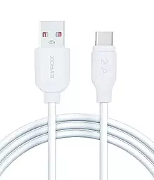 Кабель Syrox Eco USB-A - Type-C 10w 1м cable White - фото Кабель Syrox Eco USB-A - Type-C 10w 1м cable White