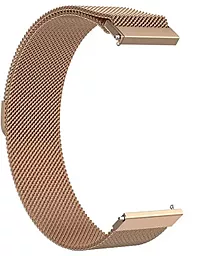 Сменный ремешок для умных часов BeCover Milanese Style для Xiaomi iMi KW66/Mi Watch Color/ Haylou LS01/Watch S1 Active (22mm) Brown (707744) - миниатюра 2