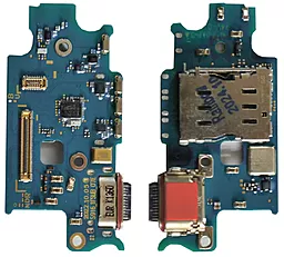 Нижняя плата Samsung Galaxy S23 Plus S916B с разъемом зарядки, Sim-карты и микрофоном - фото Нижняя плата Samsung Galaxy S23 Plus S916B с разъемом зарядки, Sim-карты и микрофоном