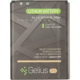 Акумулятор LG BL-59UH G2 Mini / D618  /D620 / D315 / F70 (2440 mAh) Gelius Pro