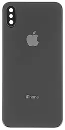 Задняя крышка корпуса Apple iPhone X со стеклом камеры Space Gray - фото Задняя крышка корпуса Apple iPhone X со стеклом камеры Space Gray