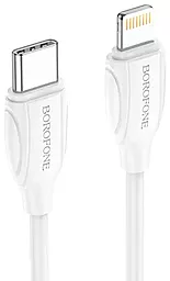 USB PD Кабель Borofone BX19 Double-speed 20W 3A 3M USB Type-C - Lightning Cable White
