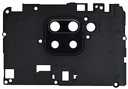 Стекло камеры Xiaomi Redmi Note 9 с рамкой для материнской платы  Black