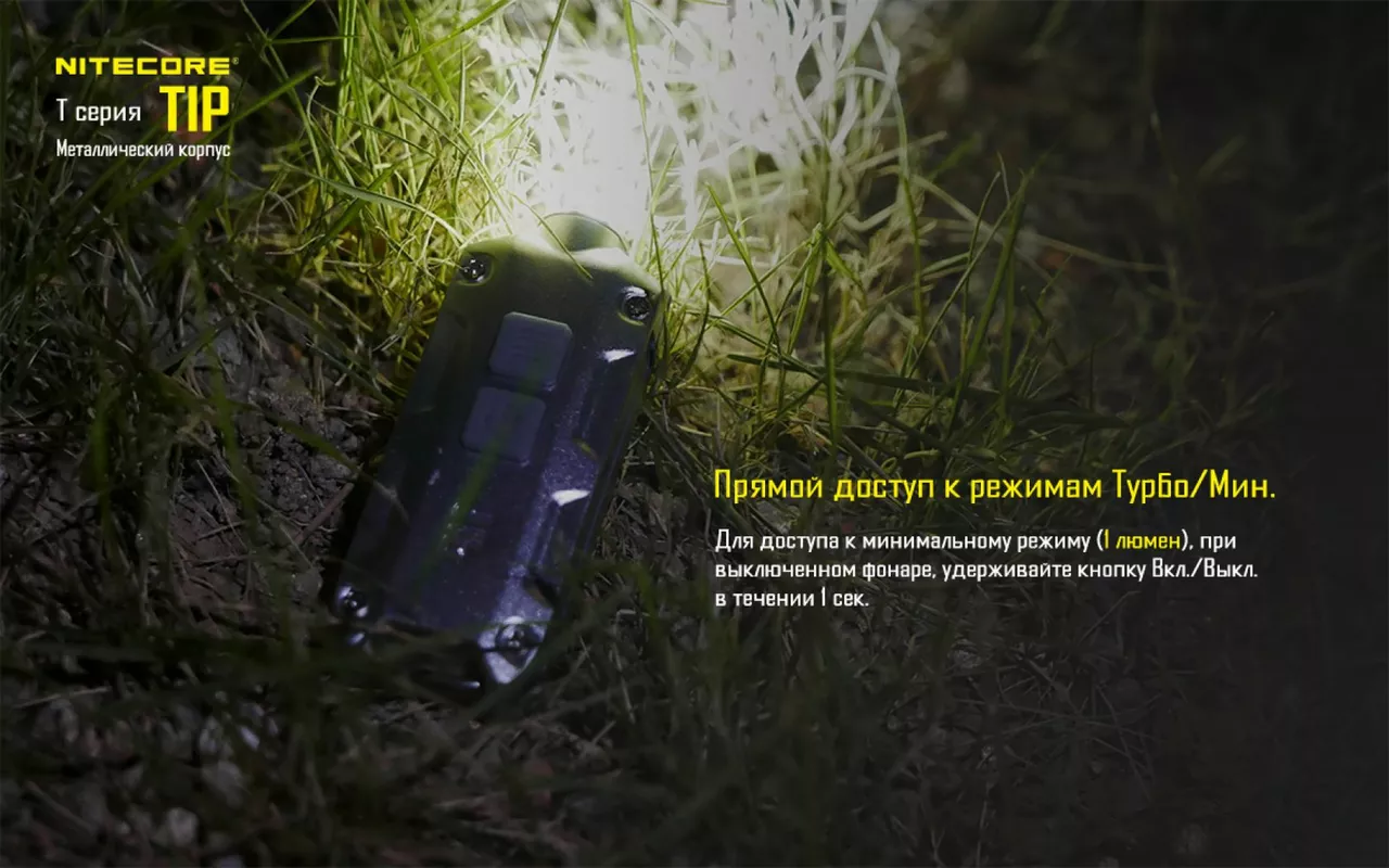 Фонарик Nitecore TIP (Cree XP-G2) Синий - фото 16