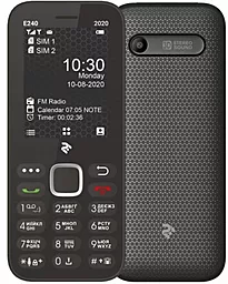Мобильный телефон 2E E240 2020 DualSIM Black (680576170026) - фото Мобильный телефон 2E E240 2020 DualSIM Black (680576170026)