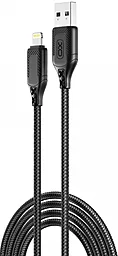 Кабель XO NB235 USB-A - Lightning 12w 2.4a 1м cable Black - фото Кабель XO NB235 USB-A - Lightning 12w 2.4a 1м cable Black