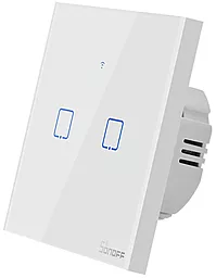 Розумний сенсорний Wi-Fi перемикач Sonoff T2EU2C-TX White