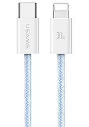 USB PD Кабель Usams U86 30w 3a 1.2m USB Type-C - Lightning cable blue (US-SJ657)