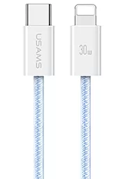 Кабель Usams U86 USB Type-C - Lightning 30w 3a 1.2м PD сable Blue (US-SJ657)