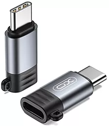 Адаптер-переходник XO NB263-A M-F USB Type-C -> Lightning - 27W Grey - фото Адаптер-переходник XO NB263-A M-F USB Type-C -> Lightning - 27W Grey